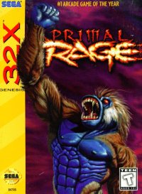 Primal Rage Sega 32X  box art